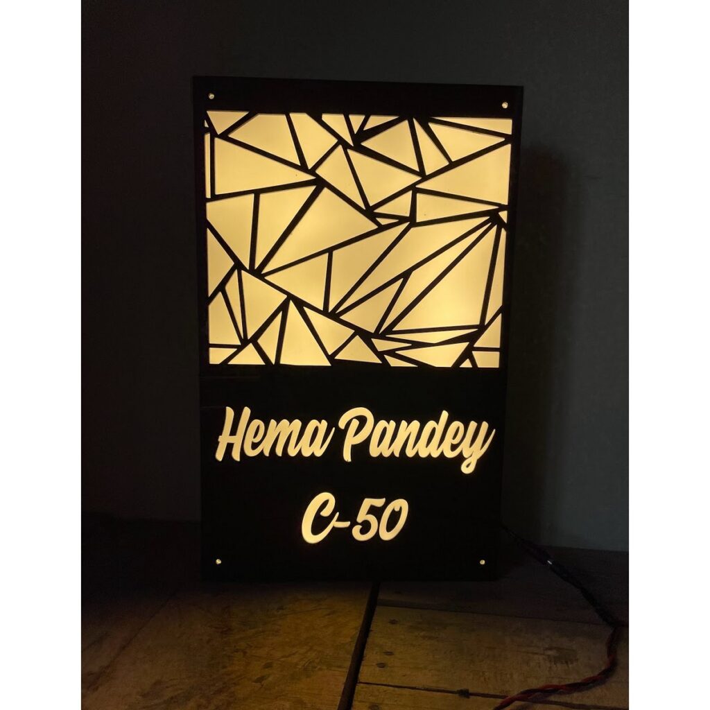 LED House Name Plate Waterproof Acrylic Online