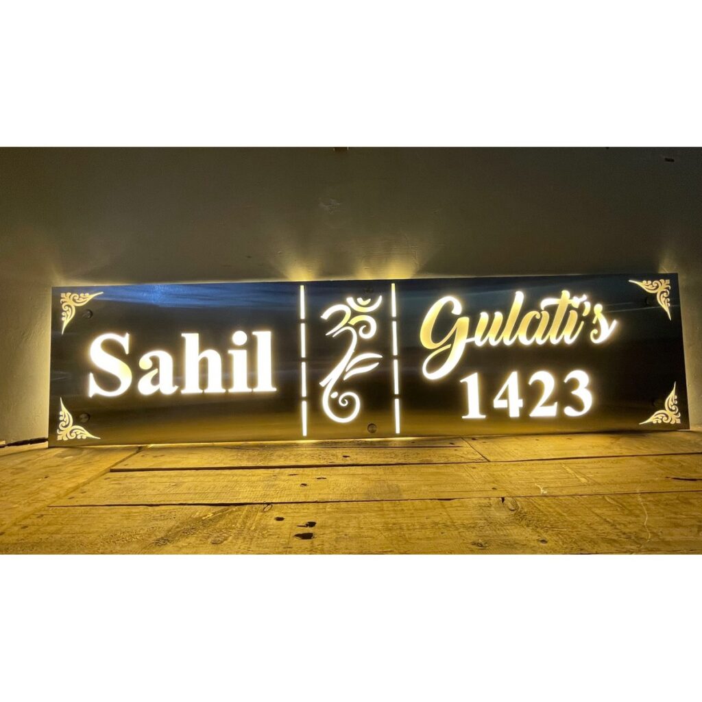 Stainless Steel Led Name Plate Waterproof