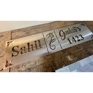 Stainless Steel Led Name Plate Waterproof Nameplate Shop