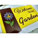 Affordable Flower Desigend Hanging Name Plate1