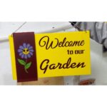 Affordable Flower Desigend Hanging Name Plate2