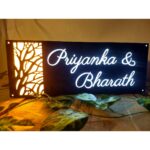 Customised Waterproof Acrylic LED Name Plate 2