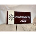 Designer Ganesha Acrylic name plate