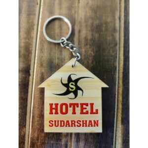 Designer Hotel Sudarshan Acrylic Keychain