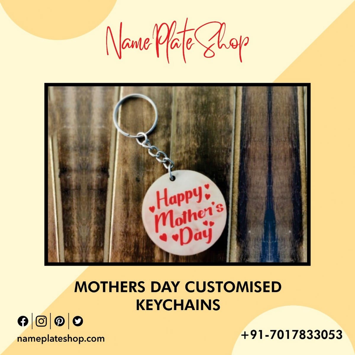 Mothers Day Customised Keychain