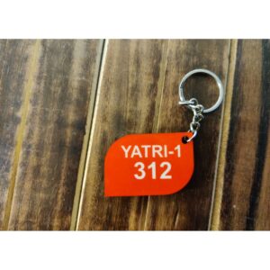 Wooden UV Printed Keychain for Hotel Industry