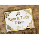 Acrylic Designer Nameplate With Golden Letters 4