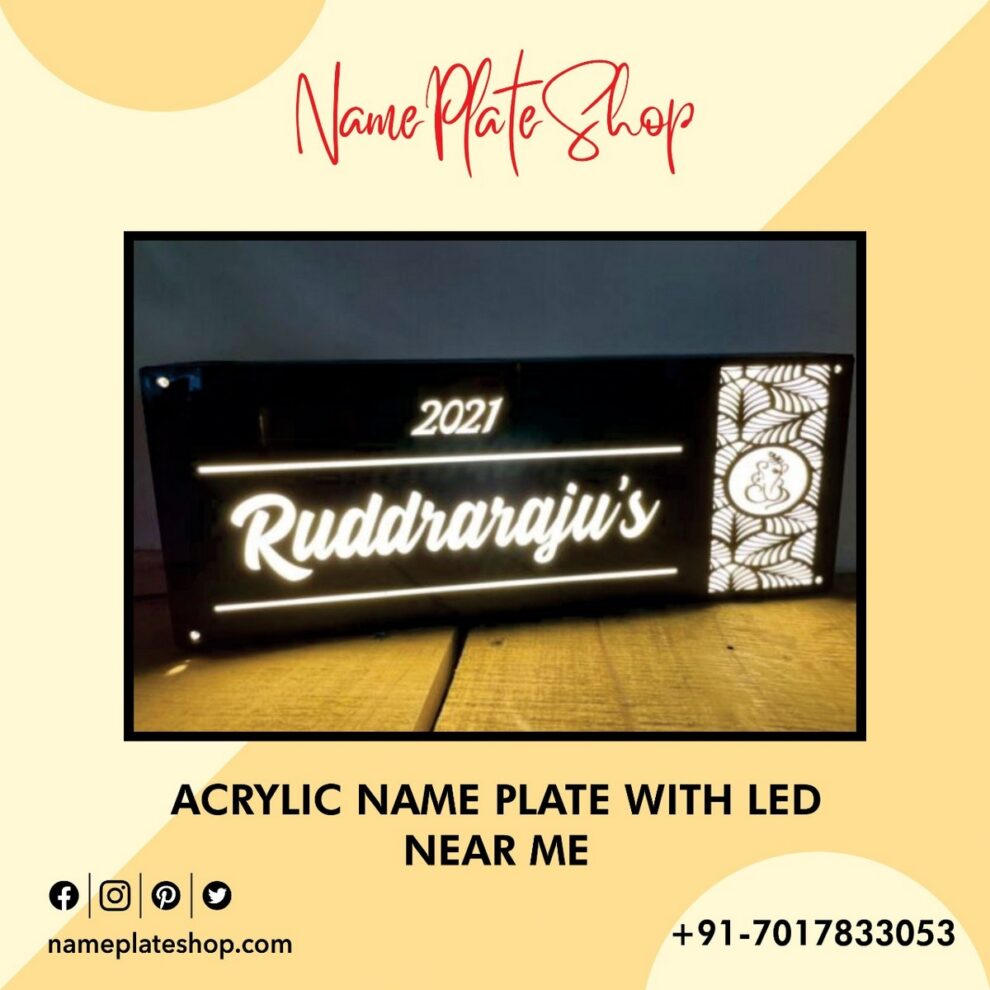 Best Acrylic Name Plate With Led Near Me