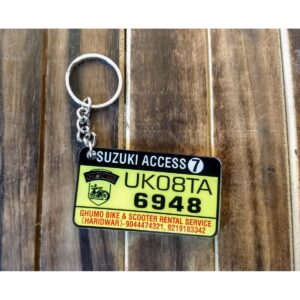 Acrylic Printed Keychain With Clear Printing