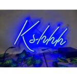 Customised Kshhh Neon Sign Acrylic Keychain 2