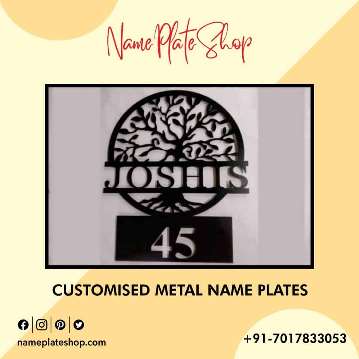 Customised Metal Name Plates