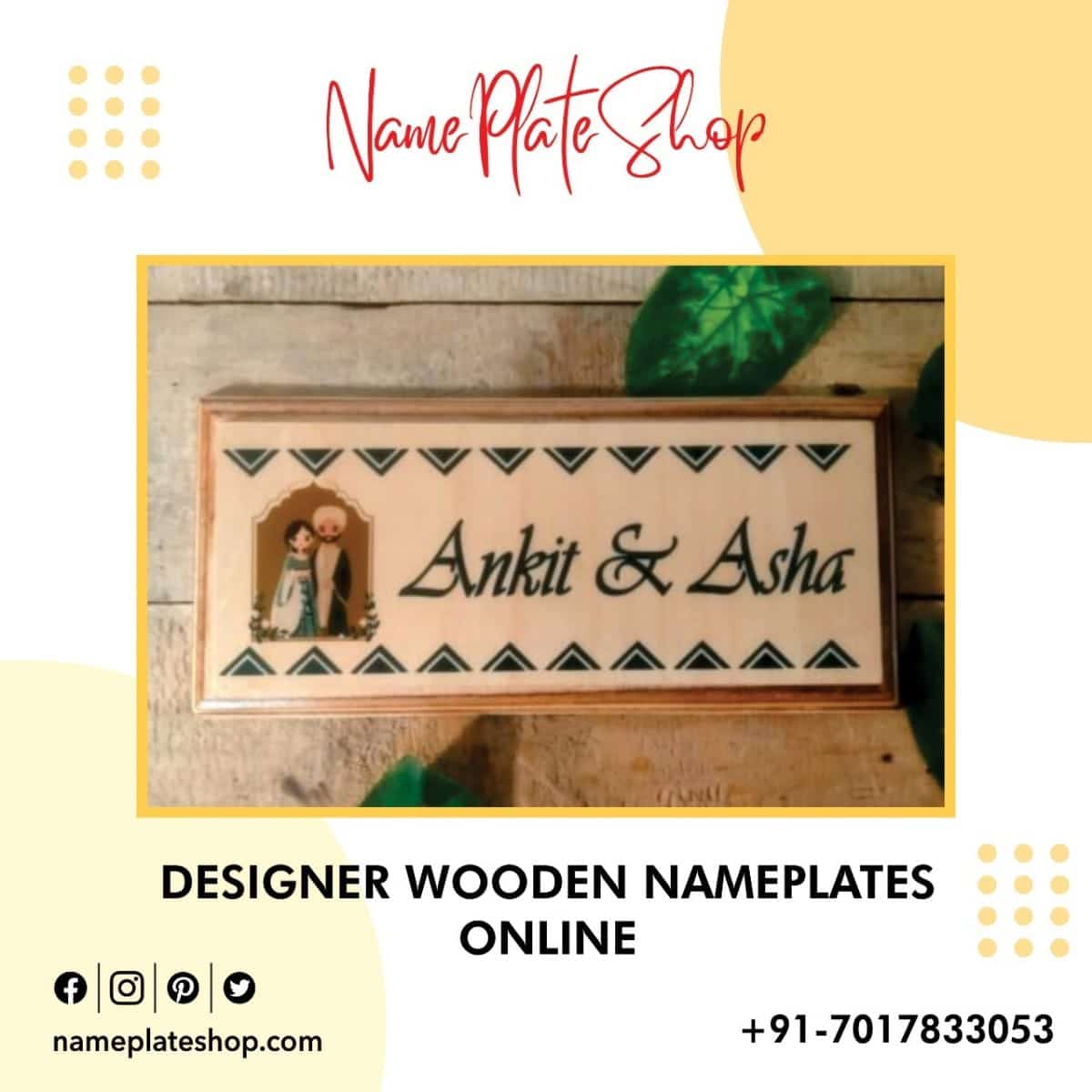 Designer Wooden Nameplates Online