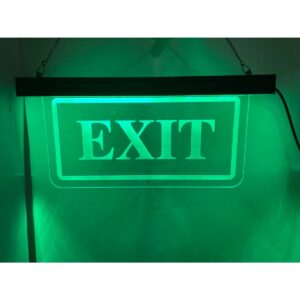 LED Laser Engraved Acrylic Exit Sign