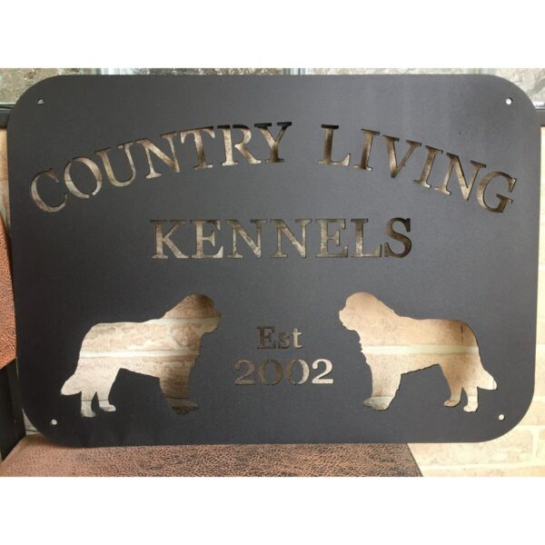 Metal Nameplate For Country Living Kennels 600x600 1