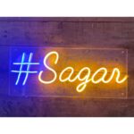 Transparent Acrylic Base Trendy Neon Sign