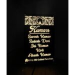 Waterproof Buddha Design Acrylic LED Nameplate 2