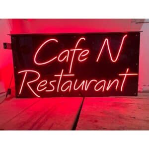Cafe Restaurant Red Branded Neon Sign 1
