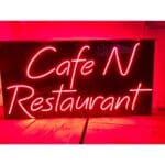 Cafe Restaurant Red Branded Neon Sign 2