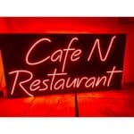 Cafe Restaurant Red Branded Neon Sign 3