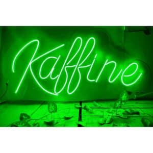 Kaffine Neon Sign With Green Light 1