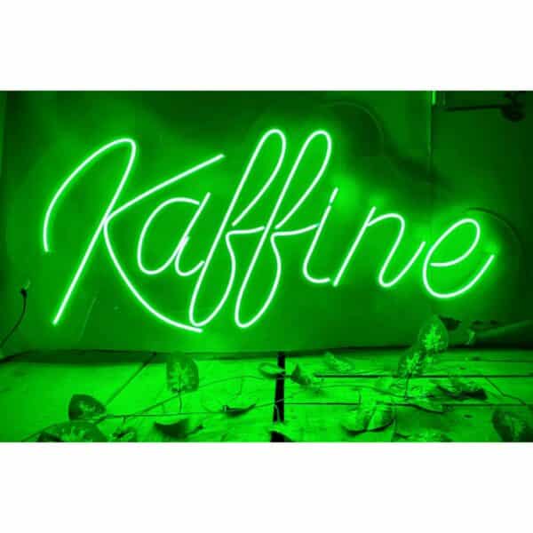 Kaffine Neon Sign With Green Light 1