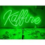 Kaffine Neon Sign With Green Light 2