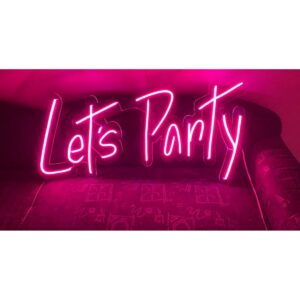 Lets Party Neon Sign Board