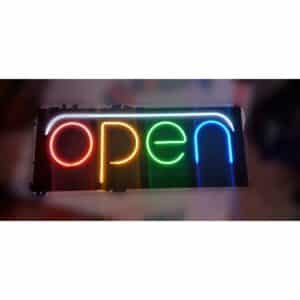 Open Neon Signboard