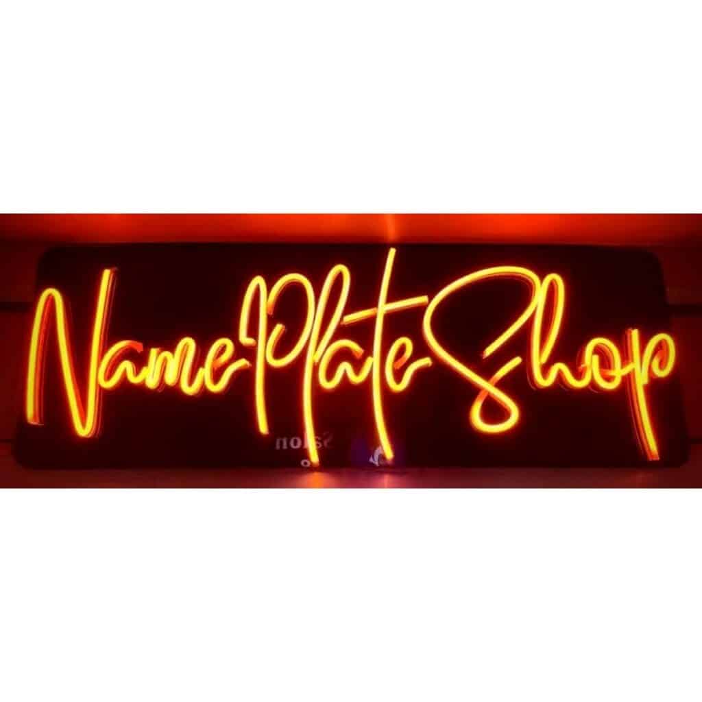 Neon Sign - Orange Color Neon Lights Company Neon Sign