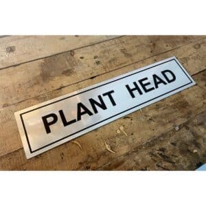 The show stealer metal texture acrylic name plate 1