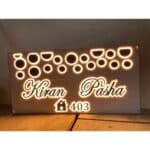 Warm White Led Acrylic Home Name Plate Online 2