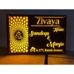 Zivaya Led Waterproof Acrylic NamePlate 2