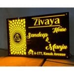 Zivaya Led Waterproof Acrylic NamePlate 3
