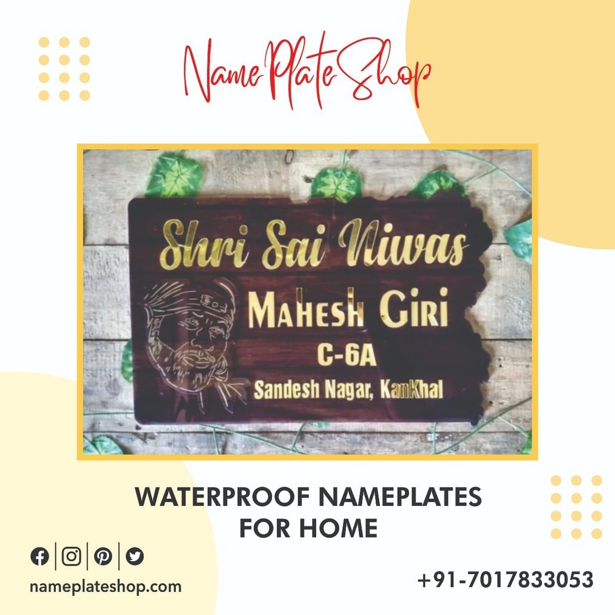 waterproof nameplates for home