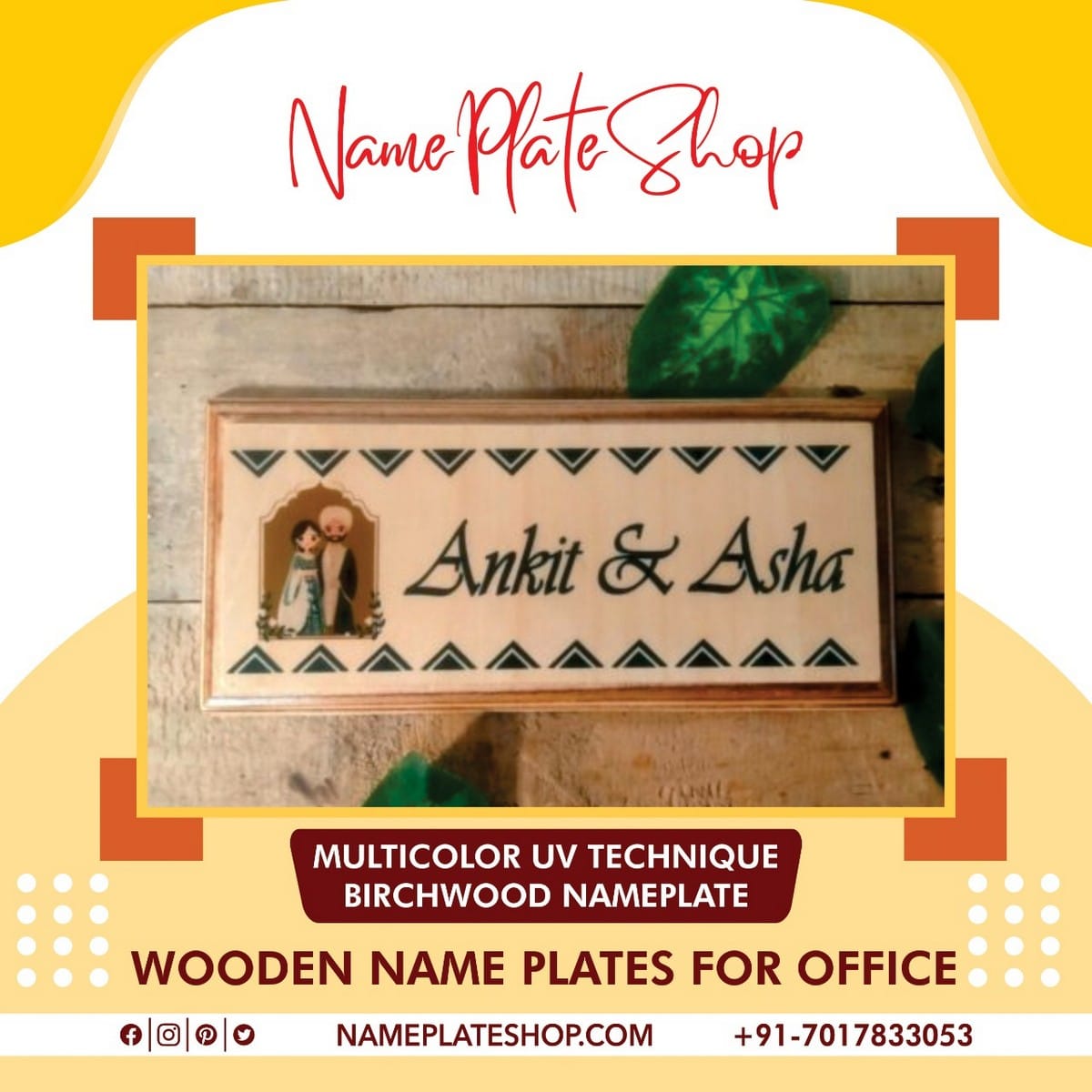 Wooden Name Plates Especially For Office Place