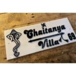 Embossed Letters Acrylic House Name Plate 3