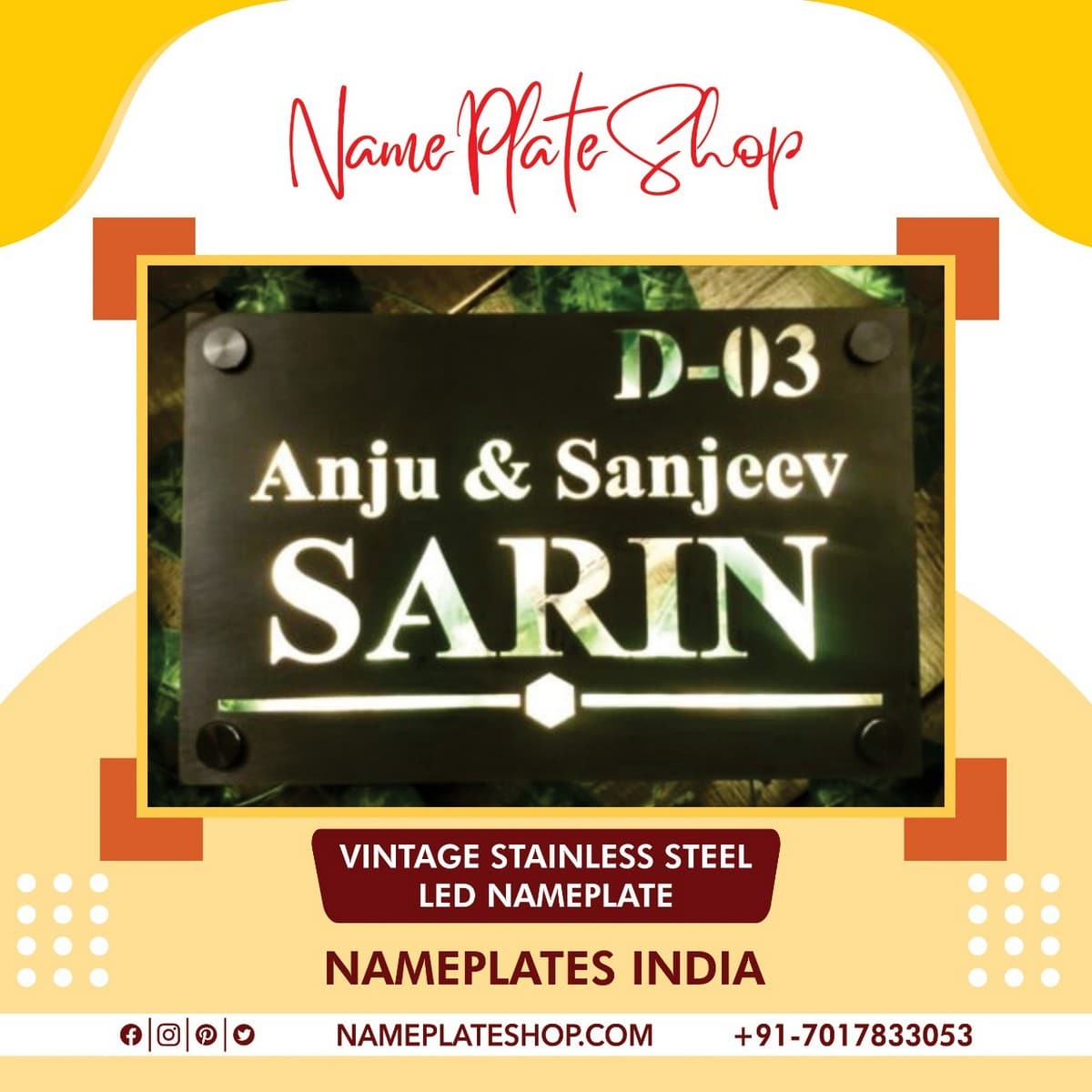name plates in India with an affordable price