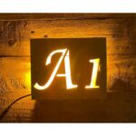 Metal Led House Number Plate 3