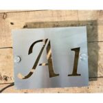 Metal Led House Number Plate 4
