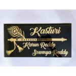 Acrylic Home Bansuri Design Name Plate 2