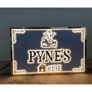 Acrylic Home LED Name Plate 1