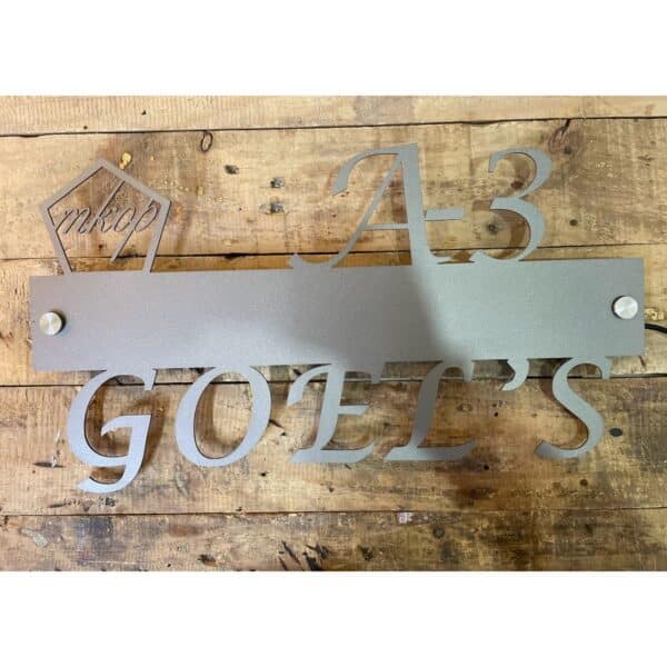 Metal Led Home Name Plate 1