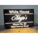 Acrylic LED House Name Plate customisable 4