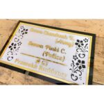 Designer Acrylic Home Name Plate 2