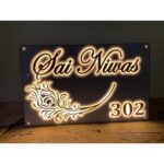 LED House Name Plate waterproof rose gold letters 3