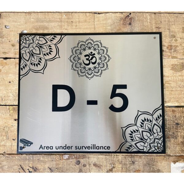 Stainless Steel 304 Printed Name Plate waterproof