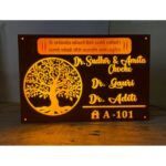 Acrylic Led House Name Plate customizable 2