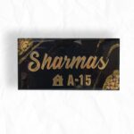 Black & Golden Resin Name Plate1