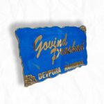 Marine Blue & Golden Resin Name Plate1