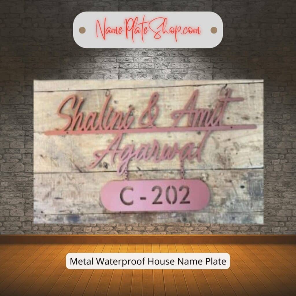 Metal House Name Plate Waterproof NamePlateShop 1